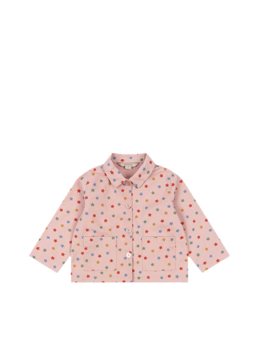 Giacca denim stelle rosa - Konges Sløjd