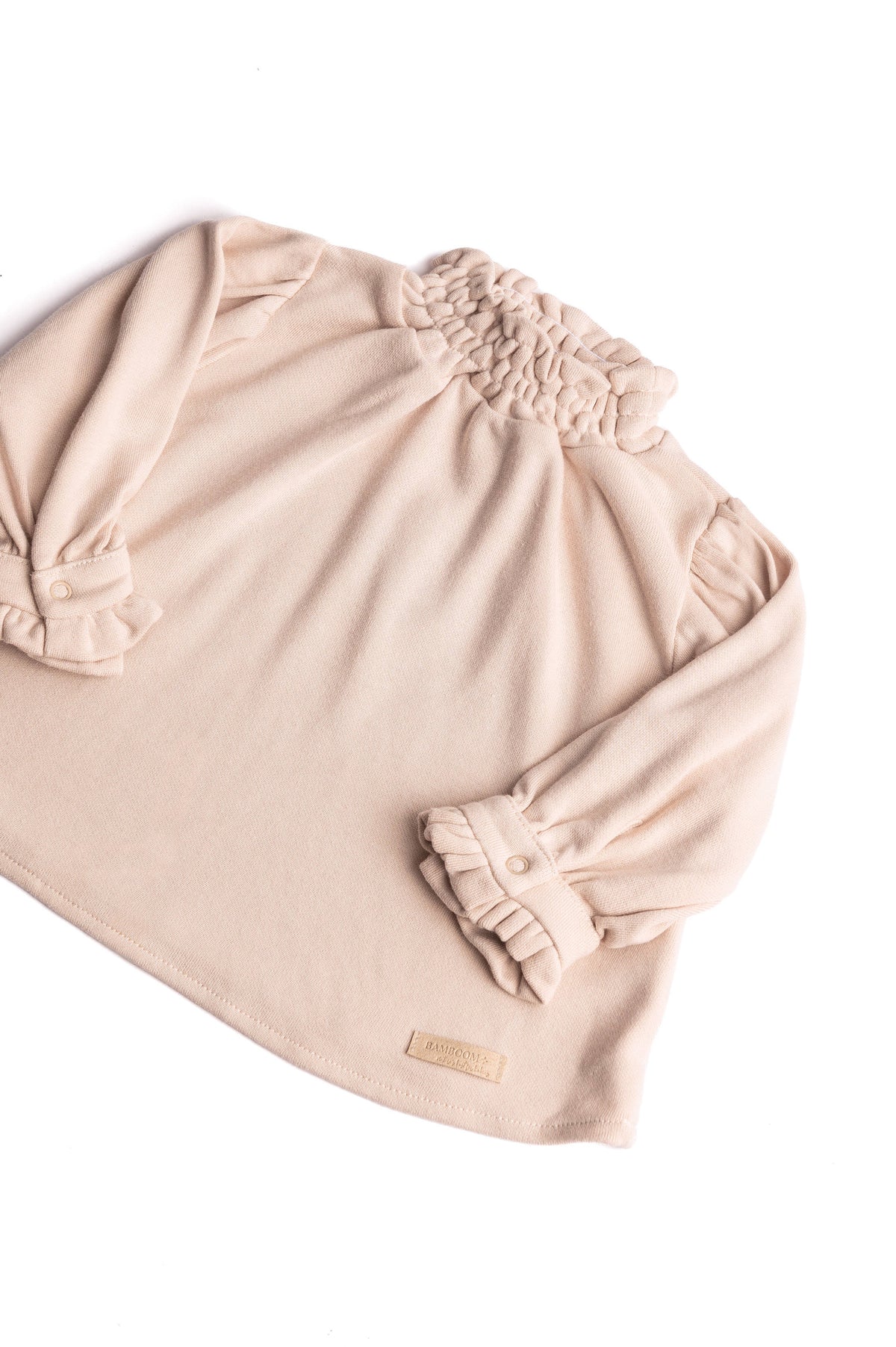 Camicia collo arricciato whisper pink - Bamboom