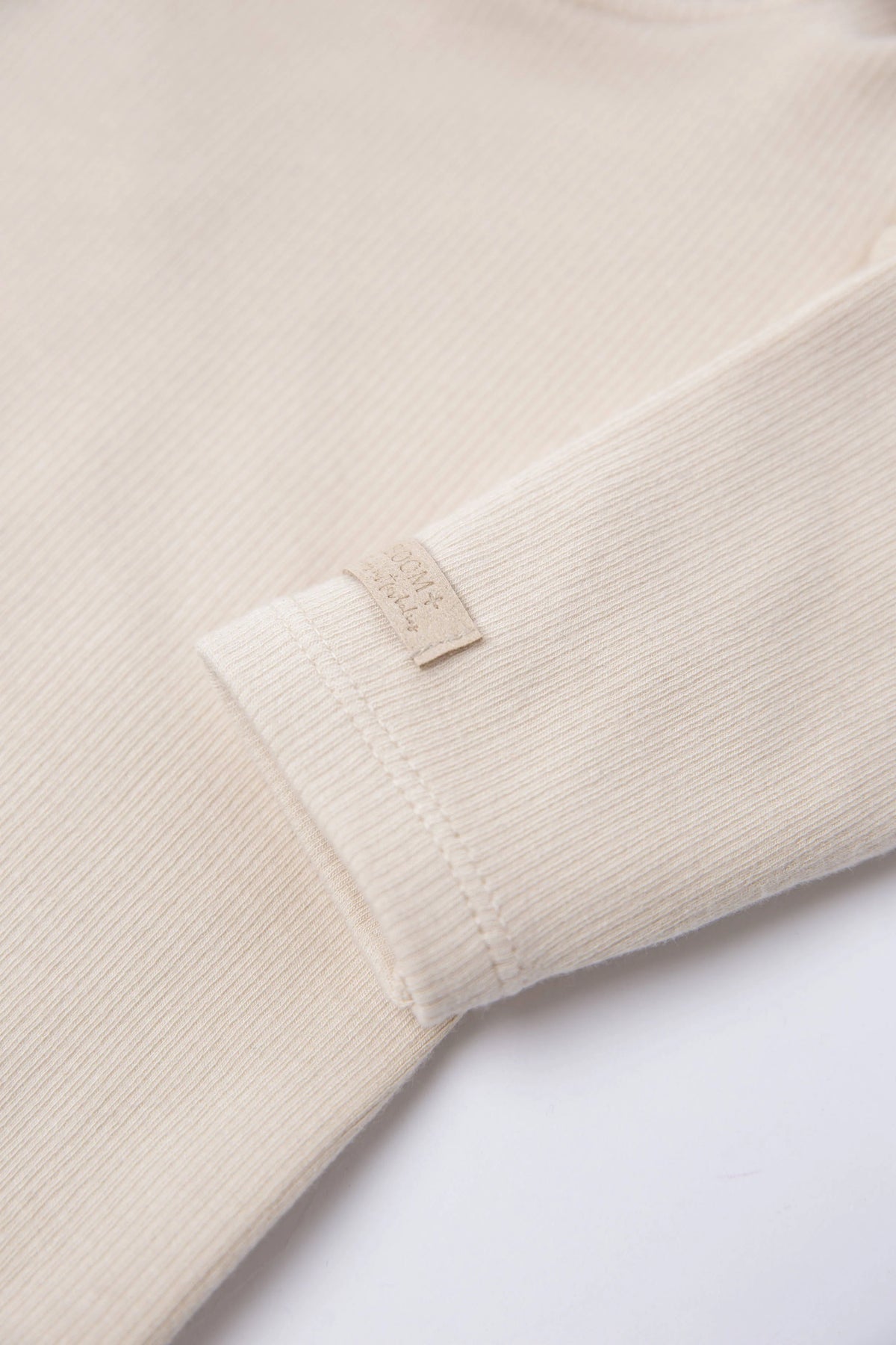 Tutina a costine bimba warm white - Bamboom