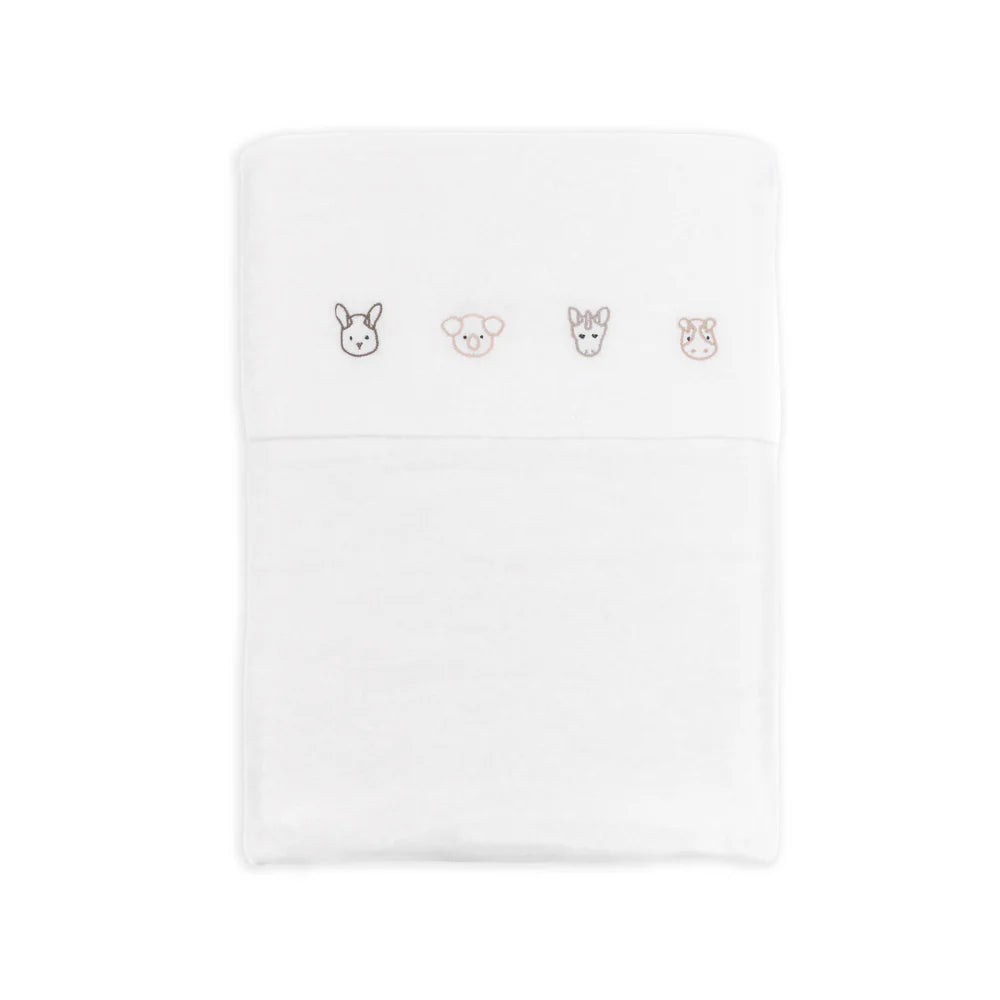 Lenzuola culla + federa ANIMAL FRIENDS - Bamboom