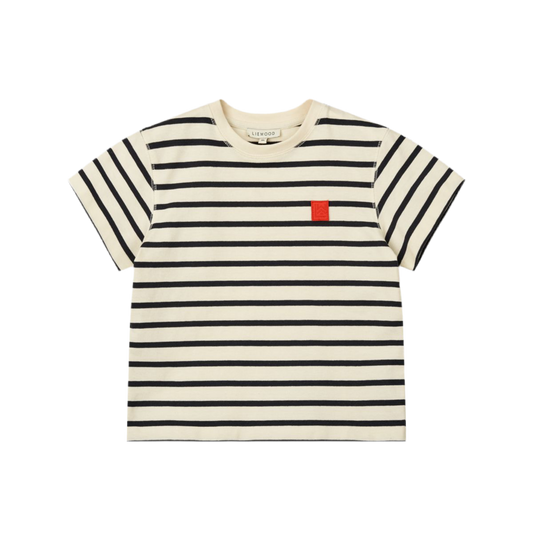 T-shirt a righe blu - Liewood