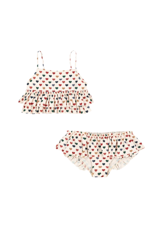Costume bikini frill cuori - Konges Slojd