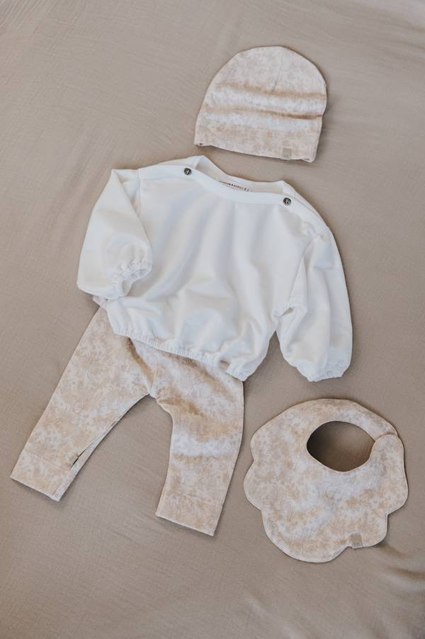 Bib flower SOFT PEACH - BAMBOOM