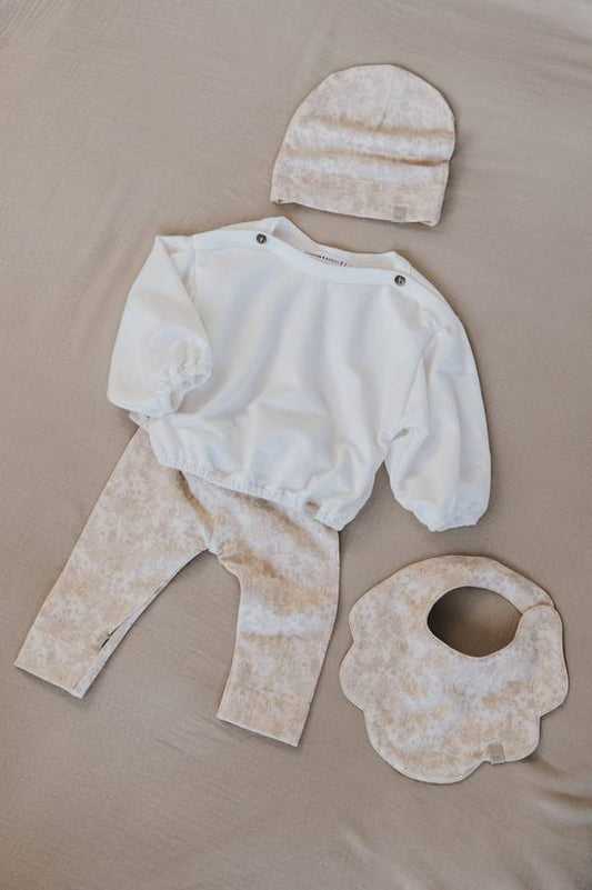 Bib flower SOFT PEACH - BAMBOOM