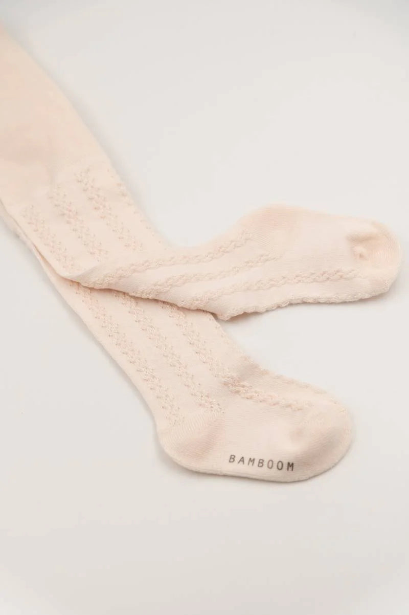 Calza maglia traforata WATER PINK - Bamboom