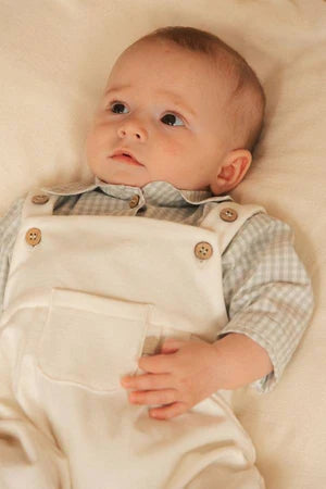 Salopette corto OFFWHITE - Bamboom