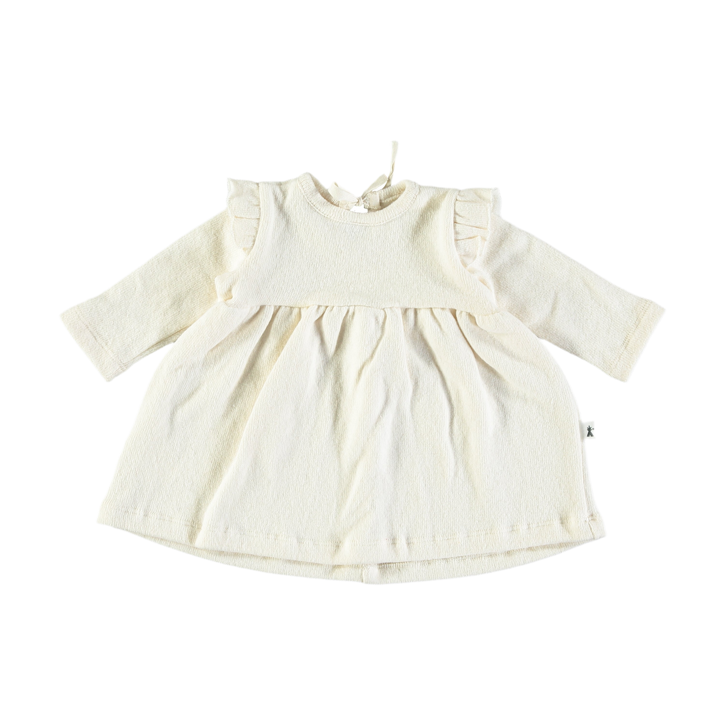 Vestito in caldo cotone con rouches - Petit indi