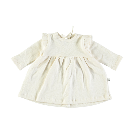 Vestito in caldo cotone con rouches - Petit indi