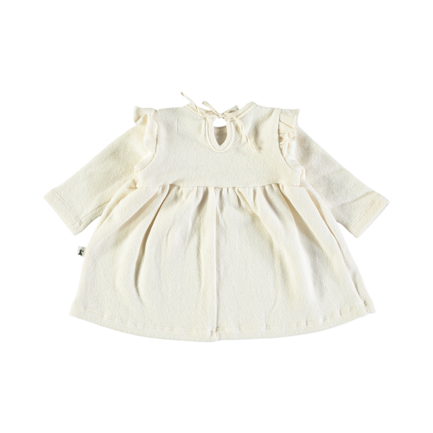 Vestito in caldo cotone con rouches - Petit indi