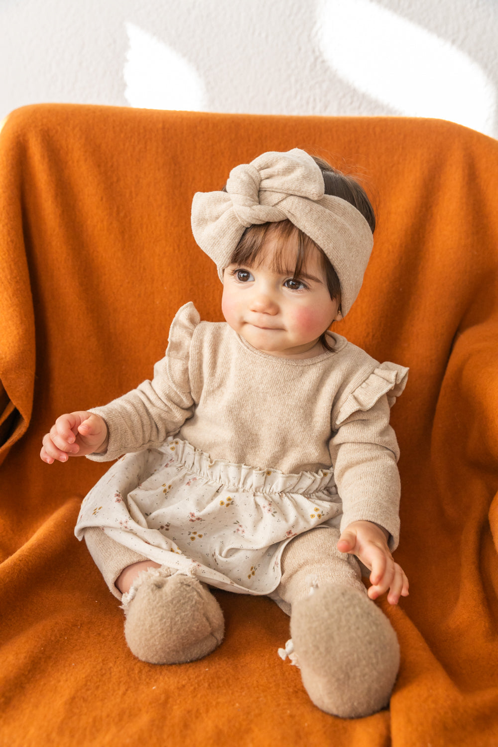 Vestito caldo cotone fiorellini - Petit Indi