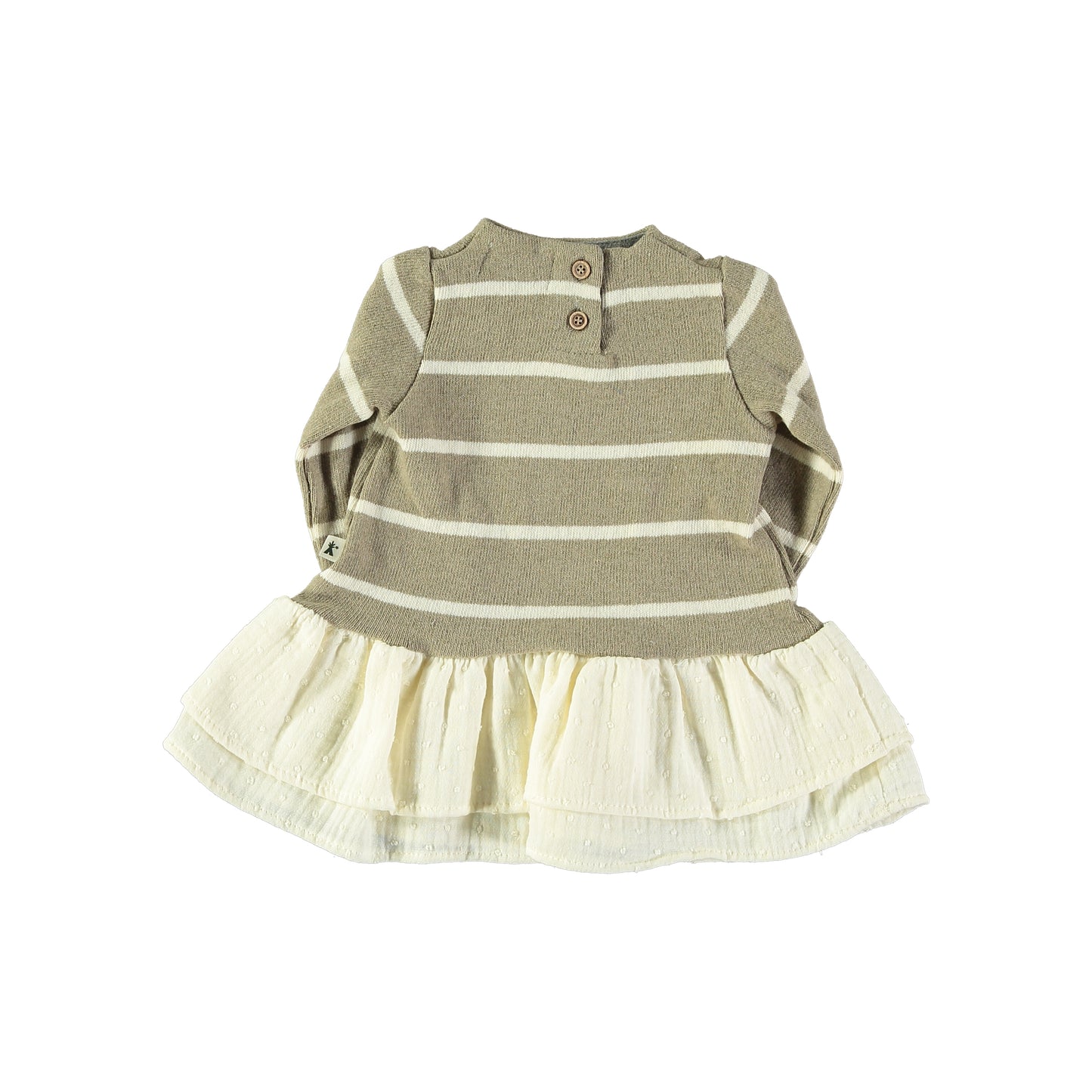 Vestito in caldo cotone riga - Petit indi