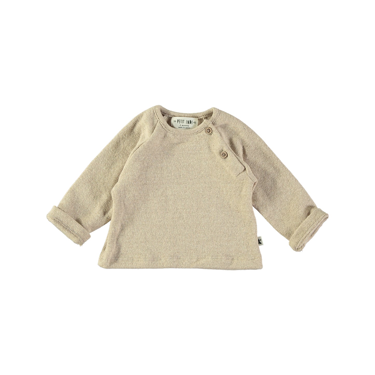 Maglia in caldo cotone beige - Petit Indi