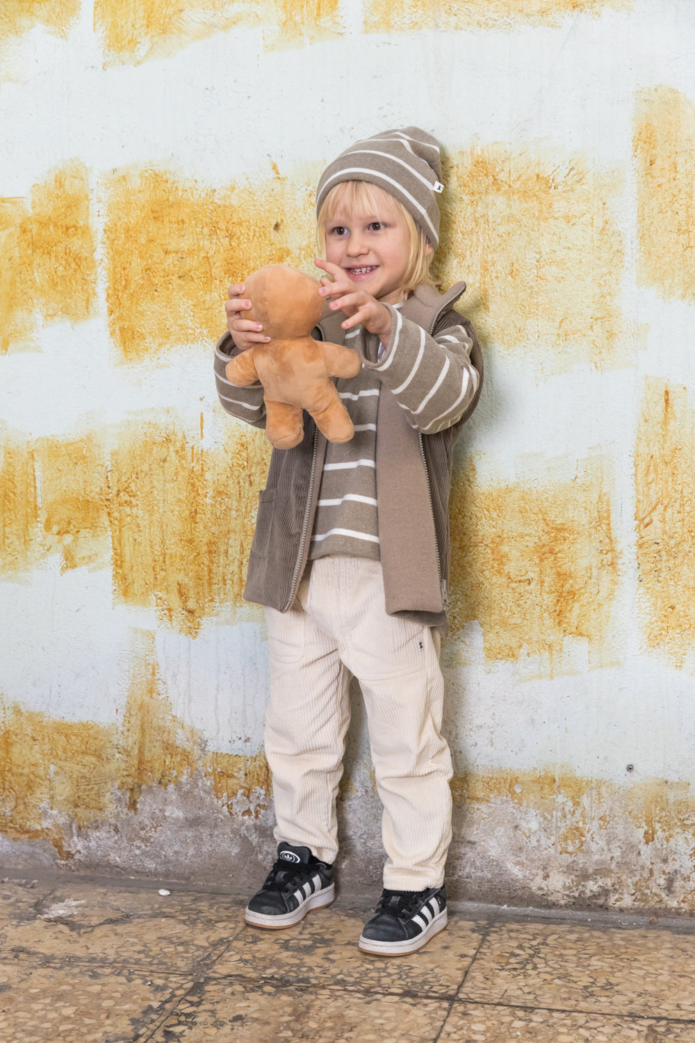 Pantaloni in velluto panna - Petit indi