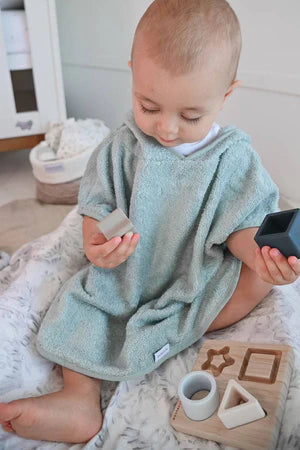 Bamboo & silicone puzzle stella Blu & Azzurro - Bamboom