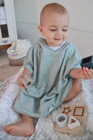 Bamboo & silicone puzzle stella Blu & Azzurro - Bamboom