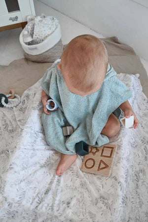 Bamboo & silicone puzzle stella Blu & Azzurro - Bamboom