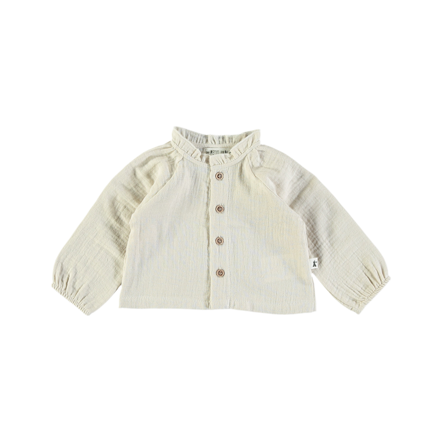 Camicia con collo frufru - Petit Indi