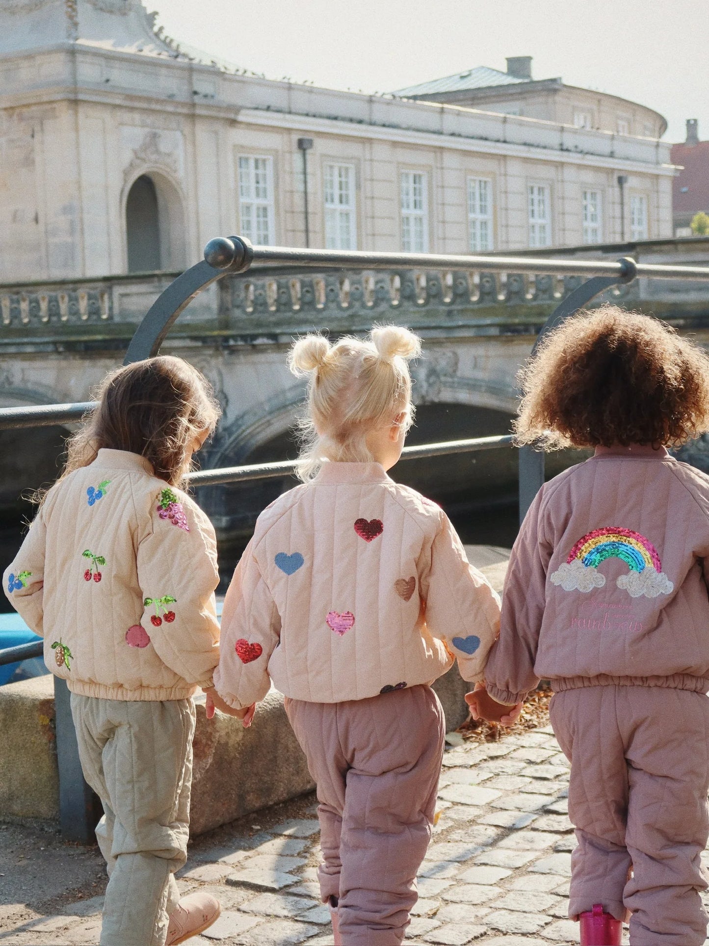 Giacca 100gr cuori juno cameo rosa - Konges Slojd