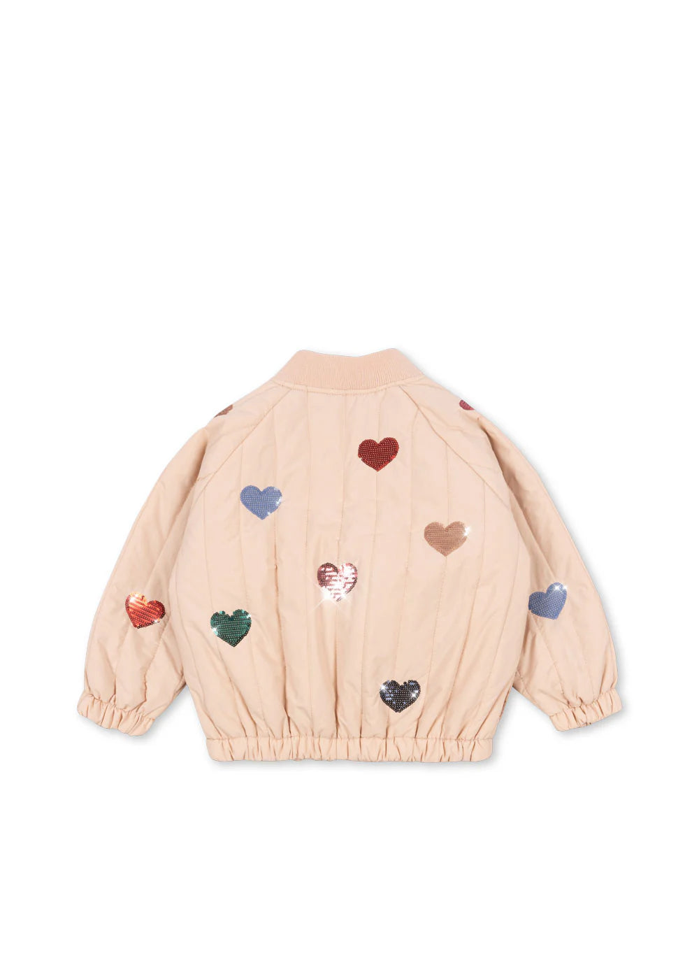 Giacca 100gr cuori juno cameo rosa - Konges Slojd