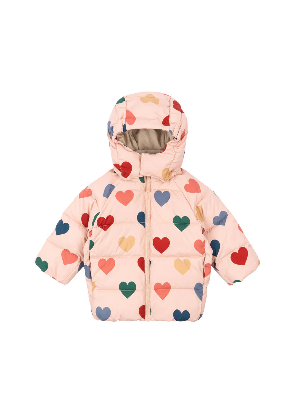 Giacca piumino cuori Nuka coeur rose - Konges Slojd