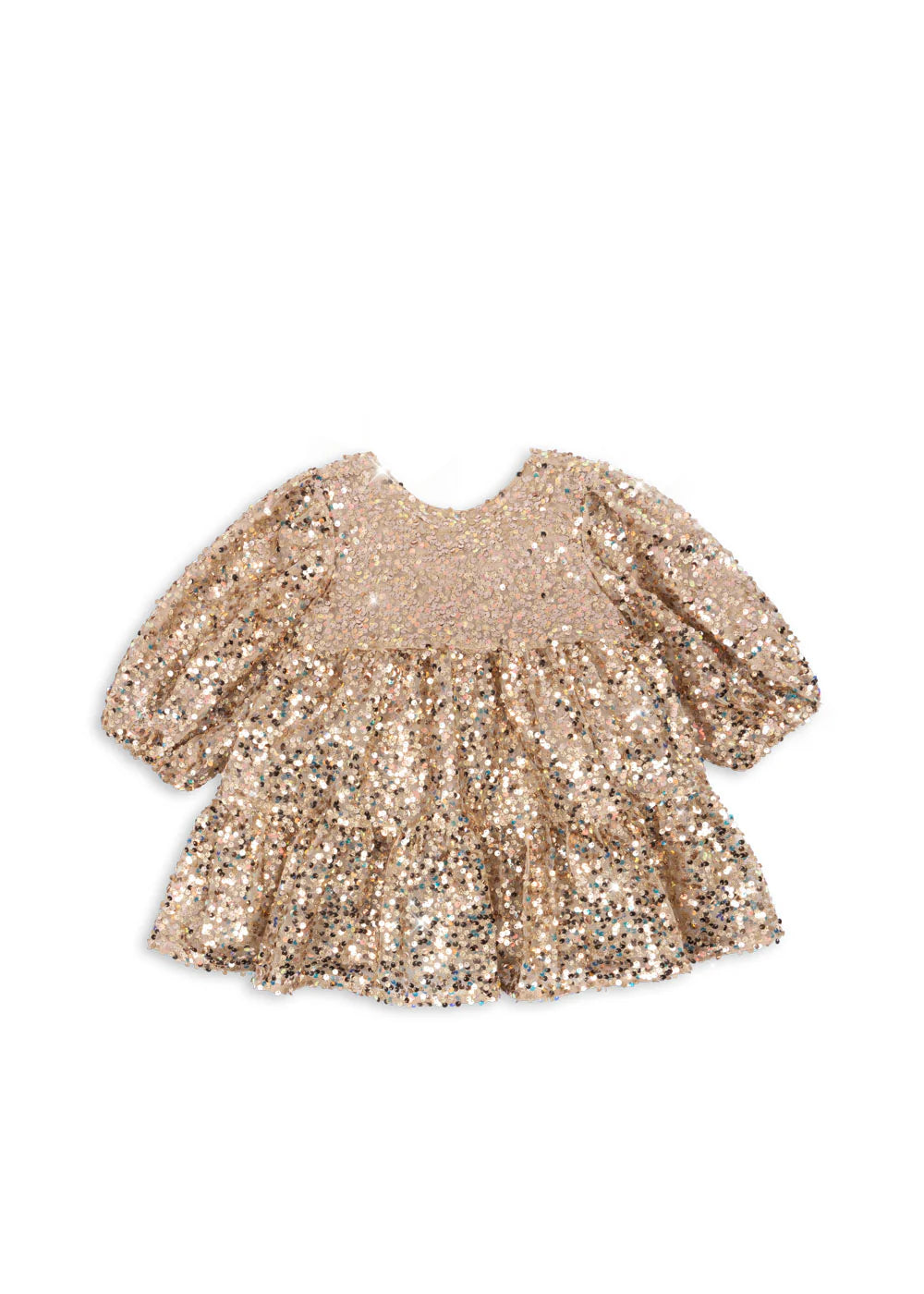 Abito glitter oro lila bow - Konges Slojd