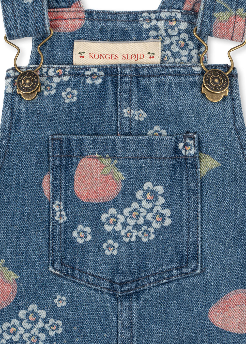 Salopette denim fragole marmelade - Konges Slojd