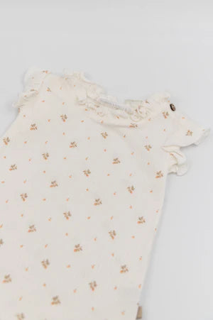 Tutina con volant PRINT LILLA - Bamboom