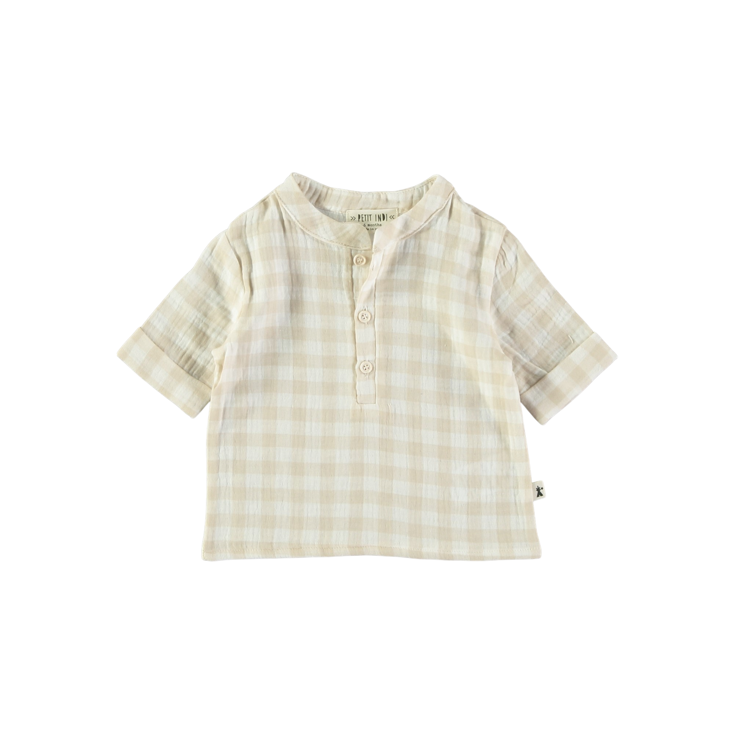 Camicia polo quadretti - Petit Indi