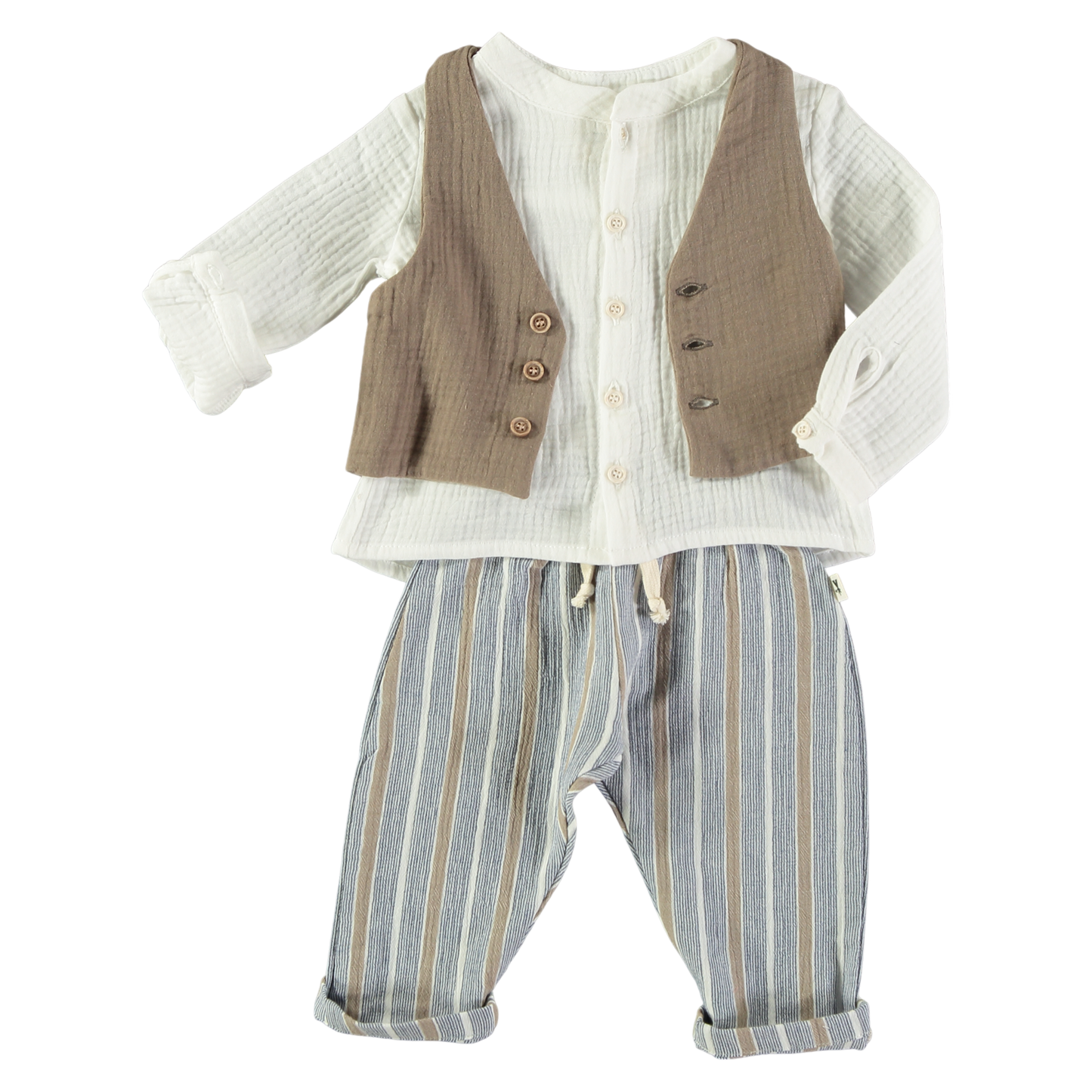 Pantaloni riga grigio - Petit Indi