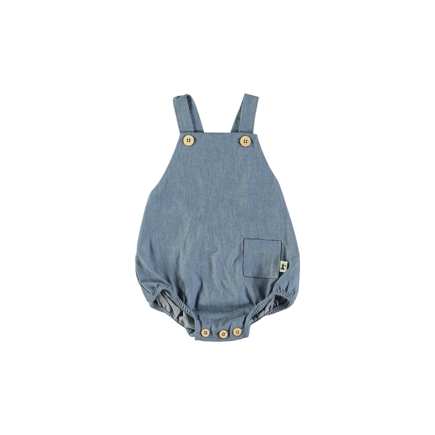 Pagliaccetto effetto jeans cotone leggero - Petit Indi