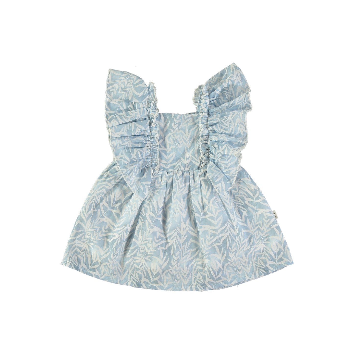 Vestito azzurro felci - Petit Indi
