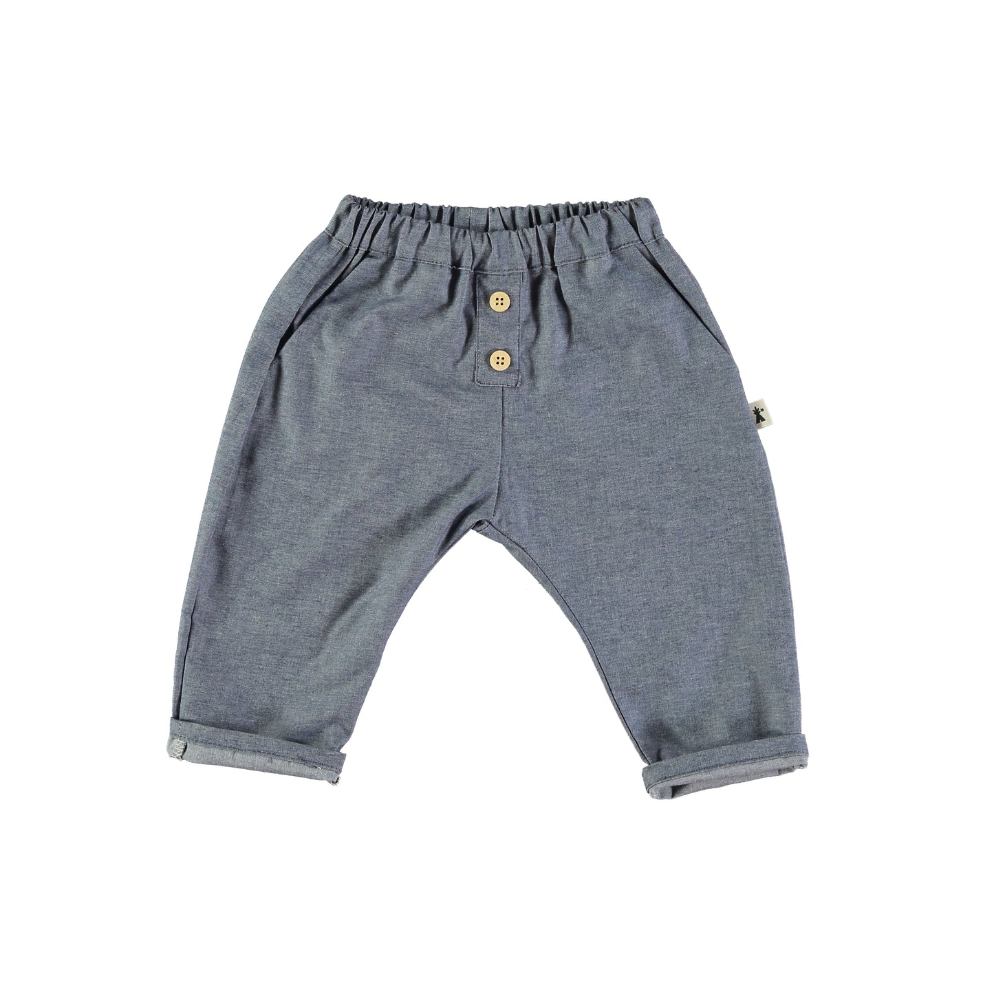 Pantaloni effetto jeans cotone - Petit Indi