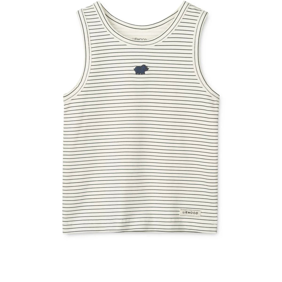 Canotta dinosauri 2 pezzi crema/ mix righe faris - Liewood