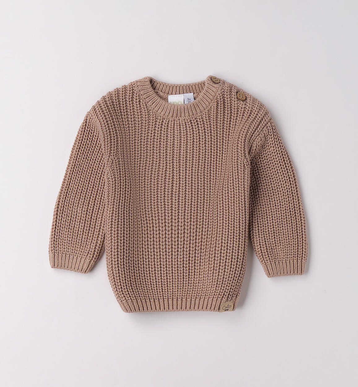 Maglione tortora neonato - I Do