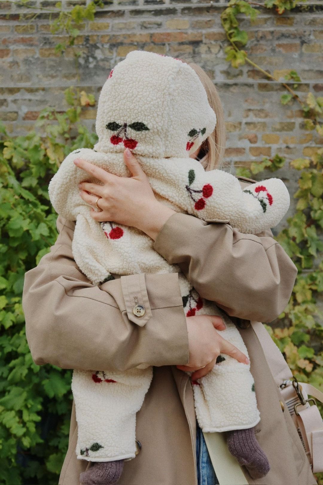 Tuta intera teddy ciliegie jody onesie - Konges Slojd