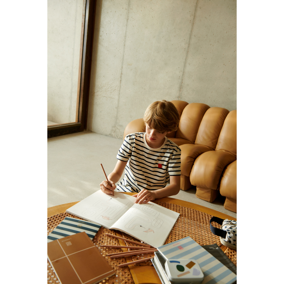 T-shirt a righe blu - Liewood