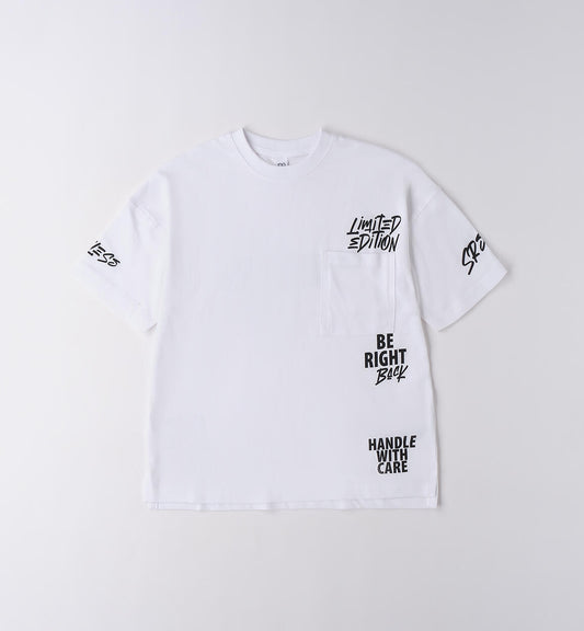 T-shirt ragazzo limited edition bianca - I Do