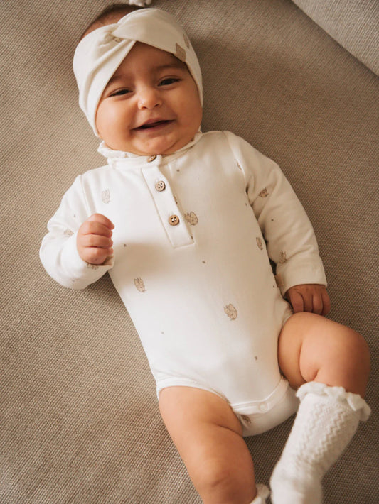 Body a polo con colletto volant PRINT SQUIRREL - Bamboom