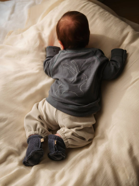 Maglia con ricamo coniglio MIDNIGHT BLU - Bamboom