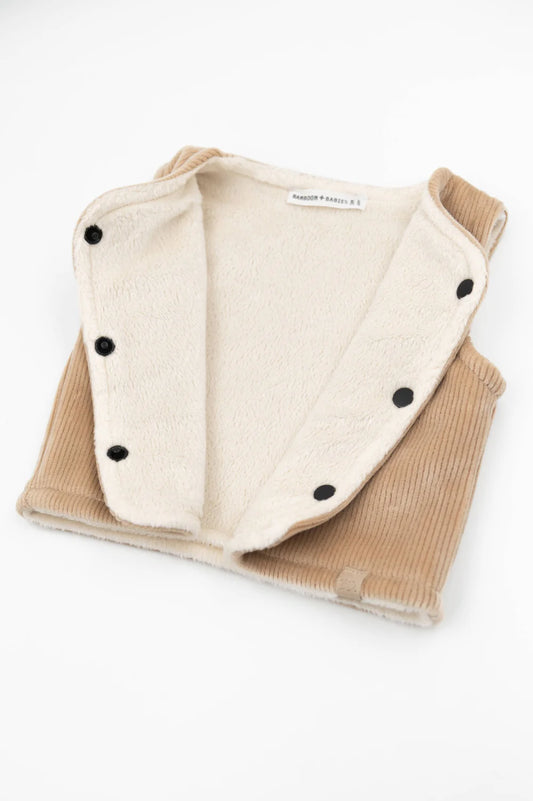 Gilet smanicato reversibile MOCHA SAND - Bamboom