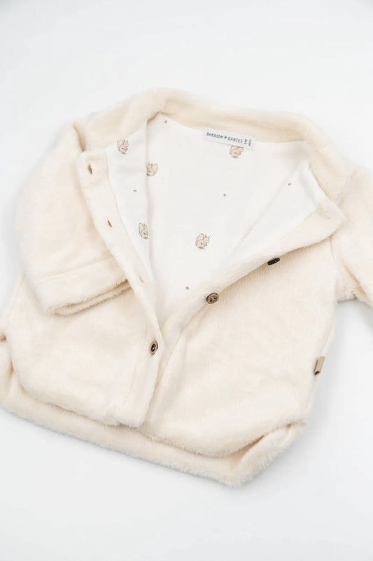 Giacca Bomber Teddy WARM WHITE - Bamboom
