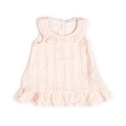 Vestito smanicato STRIPE PINK - Bamboom