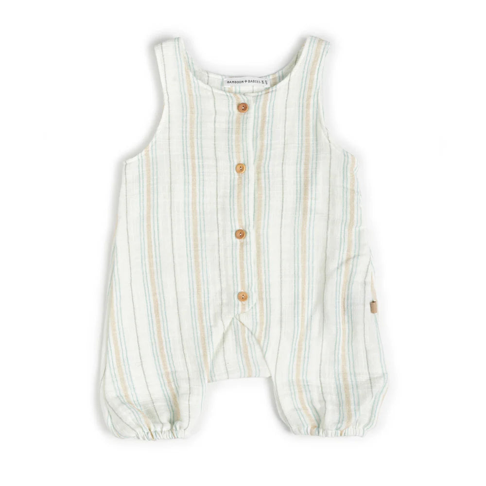 Pagliaccetto STRIPE WHITE/BLU - Bamboom
