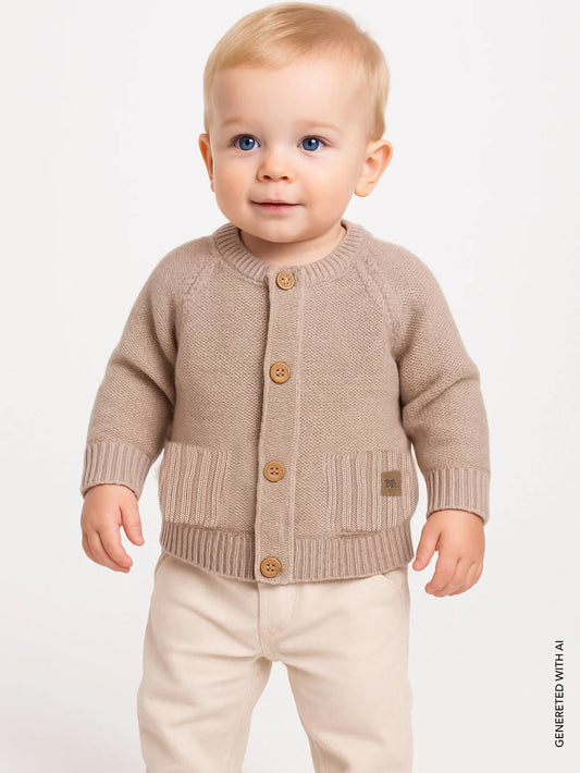 Cardigan bimbo Cammello - Bamboom