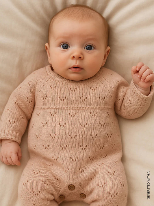 Tutina ajour girl Rosa - Bamboom