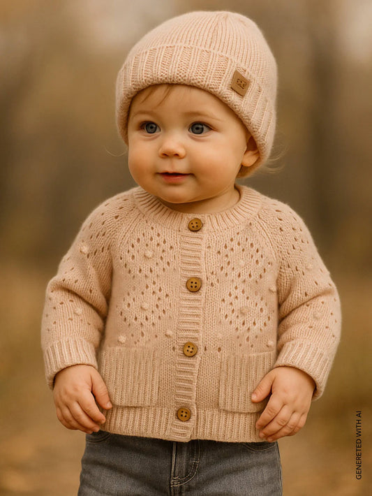 Cardigan ajour bimba Rosa - Bamboom