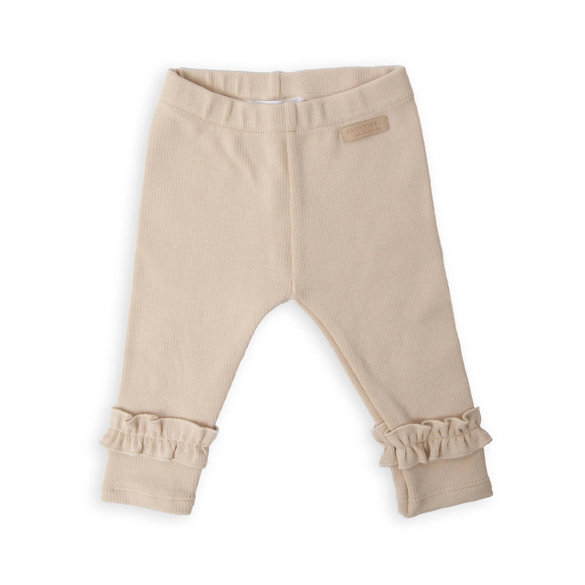 Leggings con bordo volant warm white - Bamboom