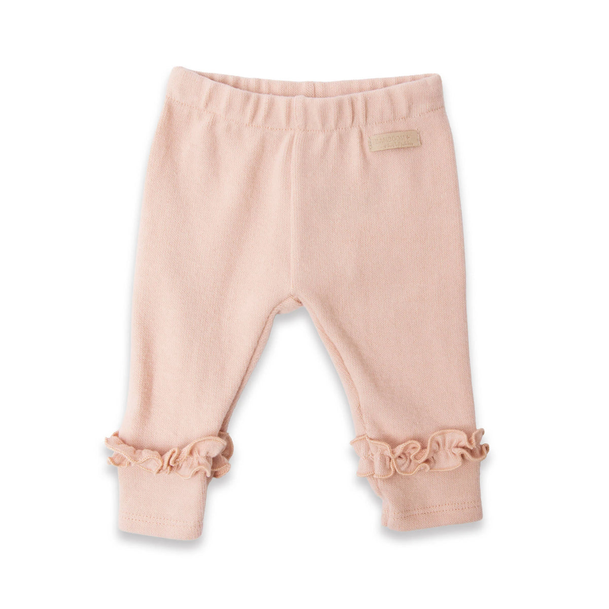 Leggings con bordo volant warm pink - Bamboom