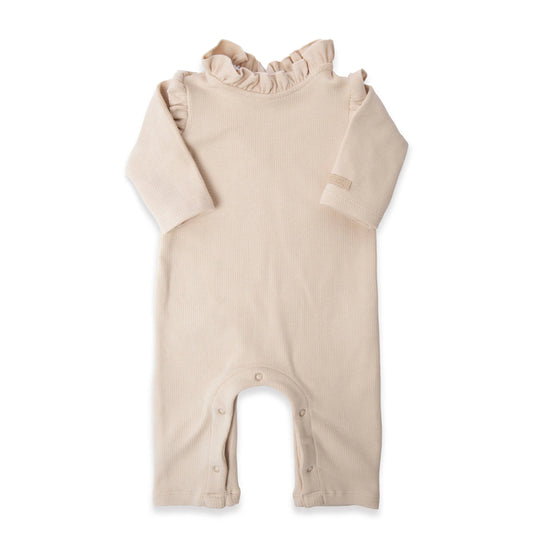 Tutina a costine bimba warm white - Bamboom
