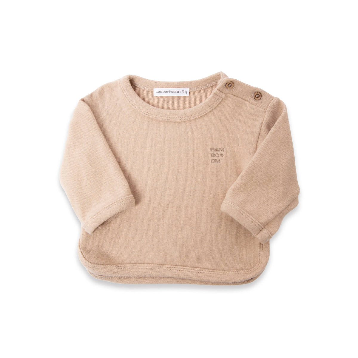 Maglia ML con apertura spalla sand - Bamboom